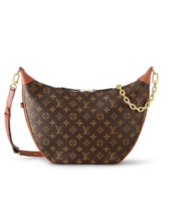 Louis Vuitton Loop Hobo Monogram Canvas Brown 35Cm M46311