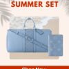 Summer Set Louis Vuitton: Keepall Bandoulière 50 Bag + Pocket Organizer
